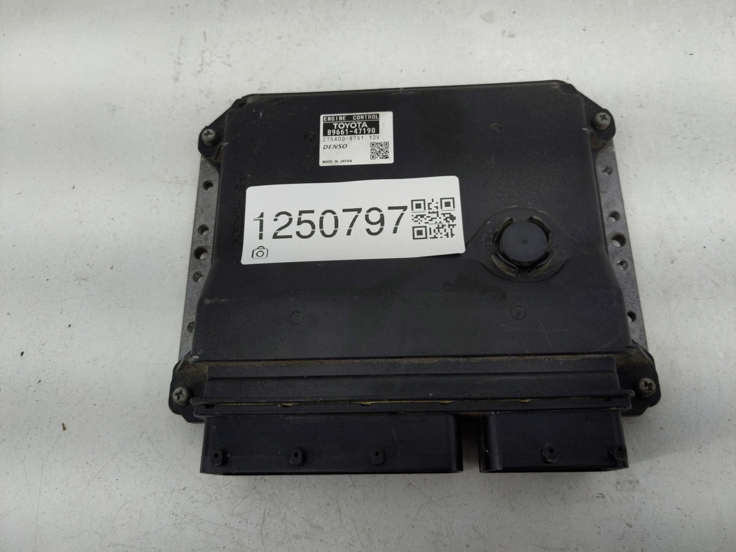 2012-2013 Toyota Prius PCM Engine Control Computer ECU ECM PCU OEM P/N:275400-8751 89661-47190 Fits Fits 2012 2013 OEM Used 