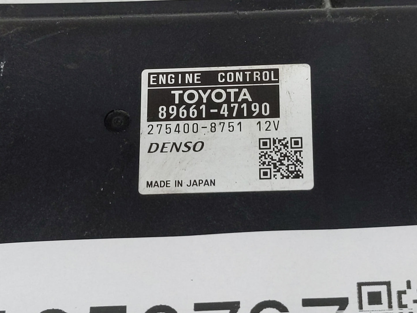 2012-2013 Toyota Prius PCM Engine Control Computer ECU ECM PCU OEM P/N:275400-8751 89661-47190 Fits Fits 2012 2013 OEM Used 
