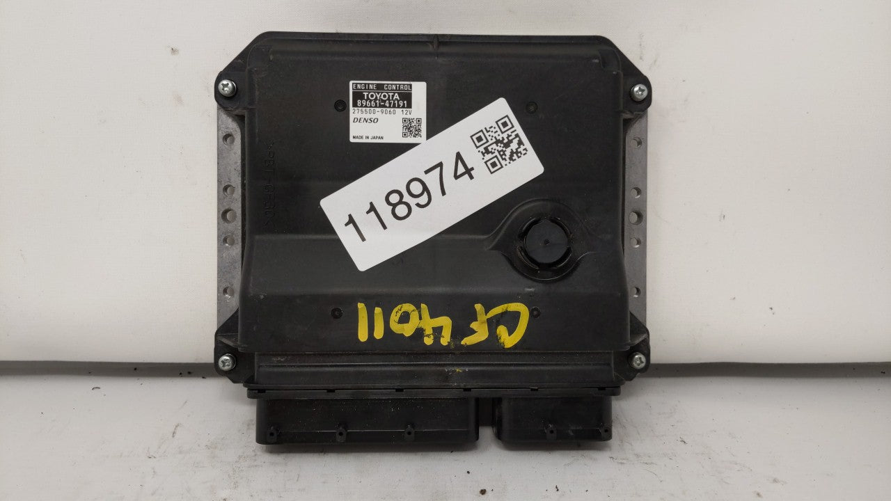 2012-2013 Toyota Prius PCM Engine Control Computer ECU ECM PCU OEM P/N:89661-47190 89661-47191 Fits Fits 2012 2013 OEM Used 