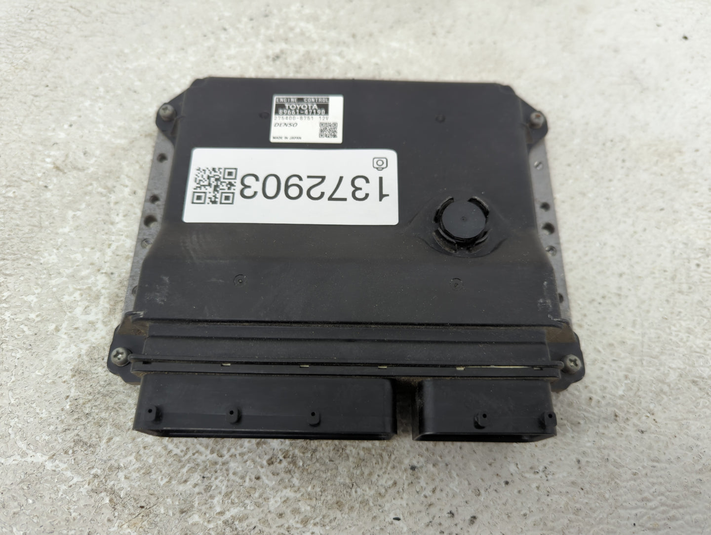 2012-2013 Toyota Prius PCM Engine Control Computer ECU ECM PCU OEM P/N:275400-8751 89661-47190, 275500-9060 Fits Fits 2012 2
