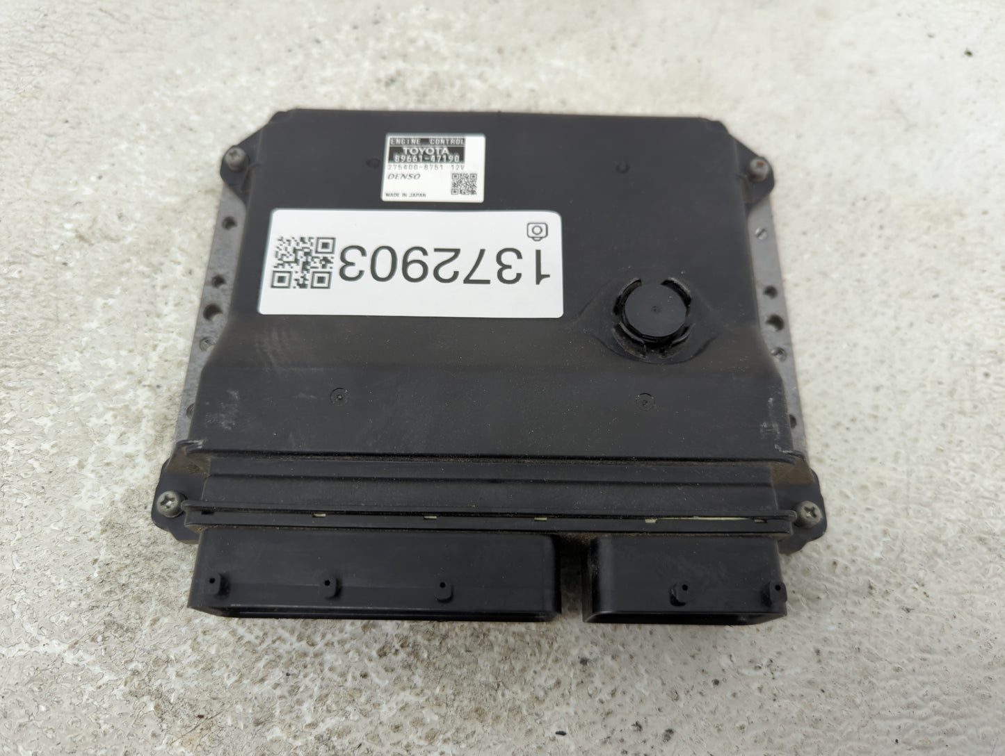 2012-2013 Toyota Prius PCM Engine Control Computer ECU ECM PCU OEM P/N:275400-8751 89661-47190, 275500-9060 Fits Fits 2012 2