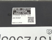 2012-2013 Toyota Prius PCM Engine Control Computer ECU ECM PCU OEM P/N:275400-8751 89661-47190, 275500-9060 Fits Fits 2012 2