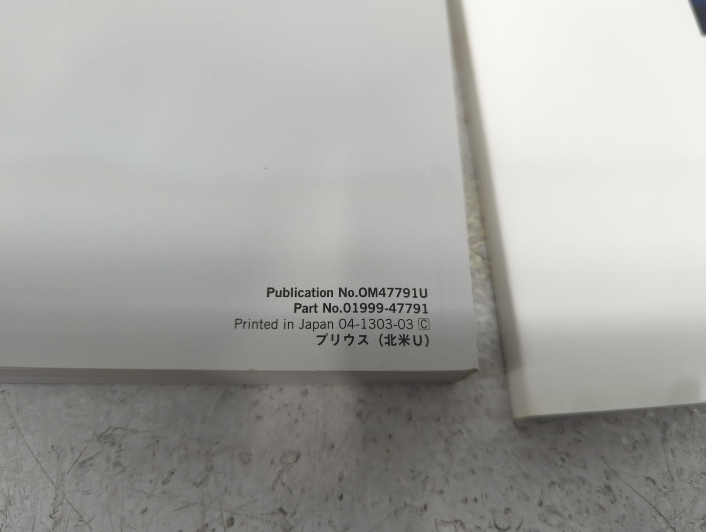 2013 Toyota Prius Owners Manual Book Guide P/N:01999-47791 OEM Used Auto Parts - Oemusedautoparts1.com