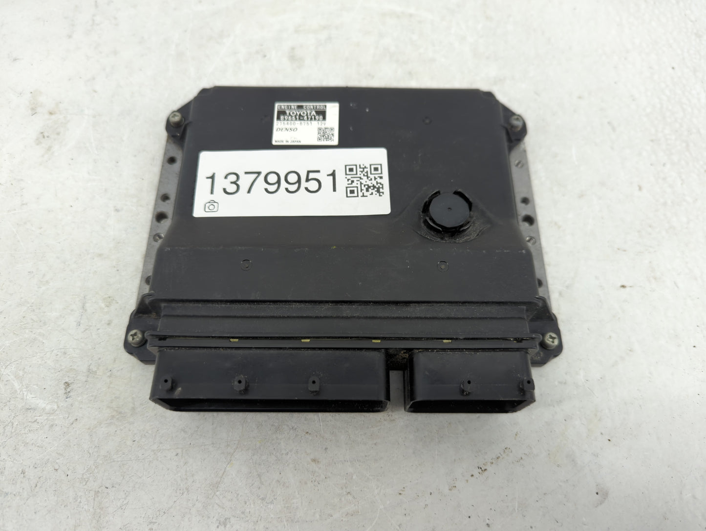 2012-2013 Toyota Prius PCM Engine Control Computer ECU ECM PCU OEM P/N:89661-47190 Fits Fits 2012 2013 OEM Used Auto Parts -