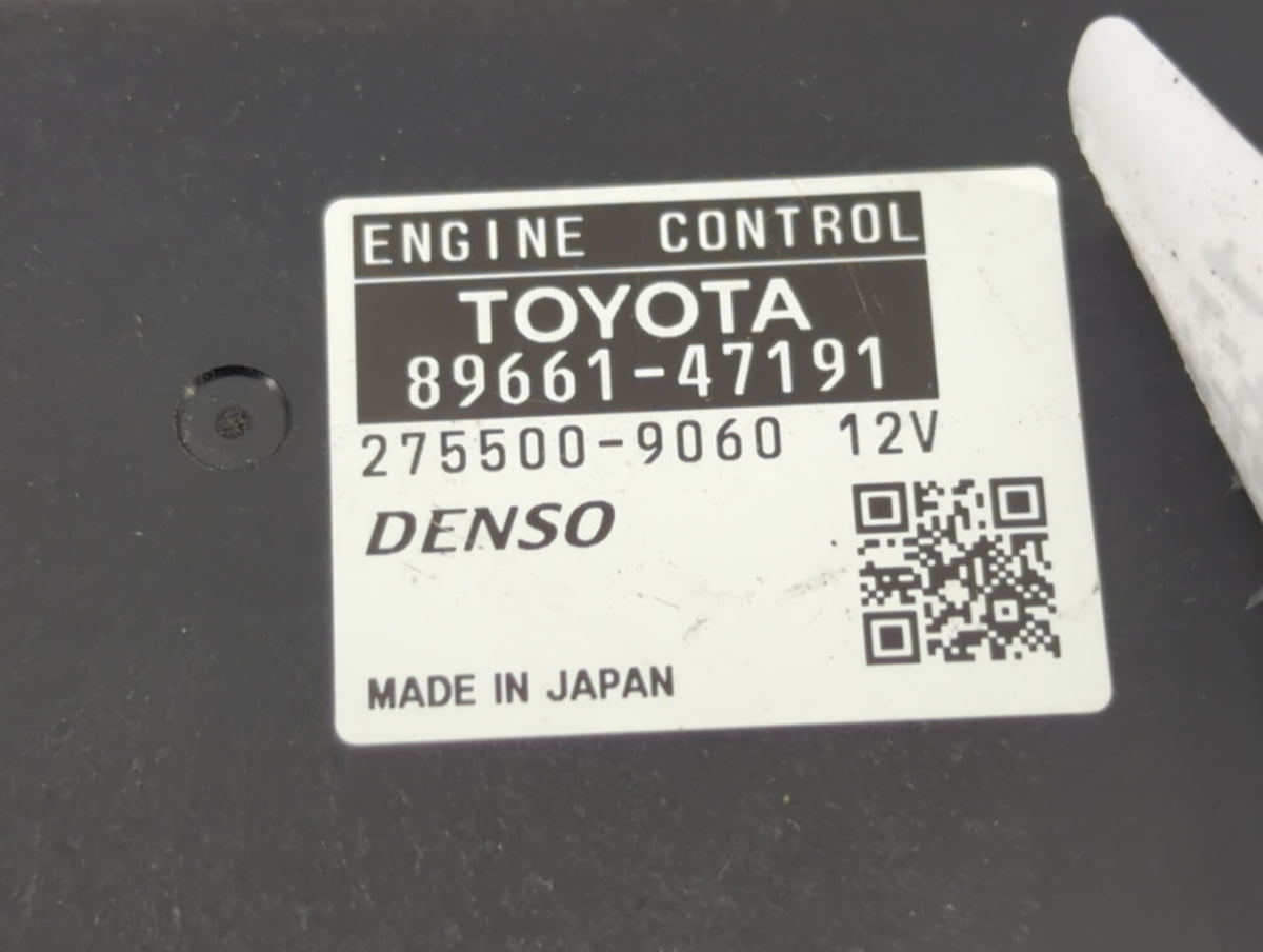 2012-2013 Toyota Prius PCM Engine Control Computer ECU ECM PCU OEM P/N:89661-47191 Fits 2012 2013 OEM Used Auto Parts - Oemu