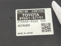 2012-2013 Toyota Prius PCM Engine Control Computer ECU ECM PCU OEM P/N:89661-47191 Fits 2012 2013 OEM Used Auto Parts - Oemu