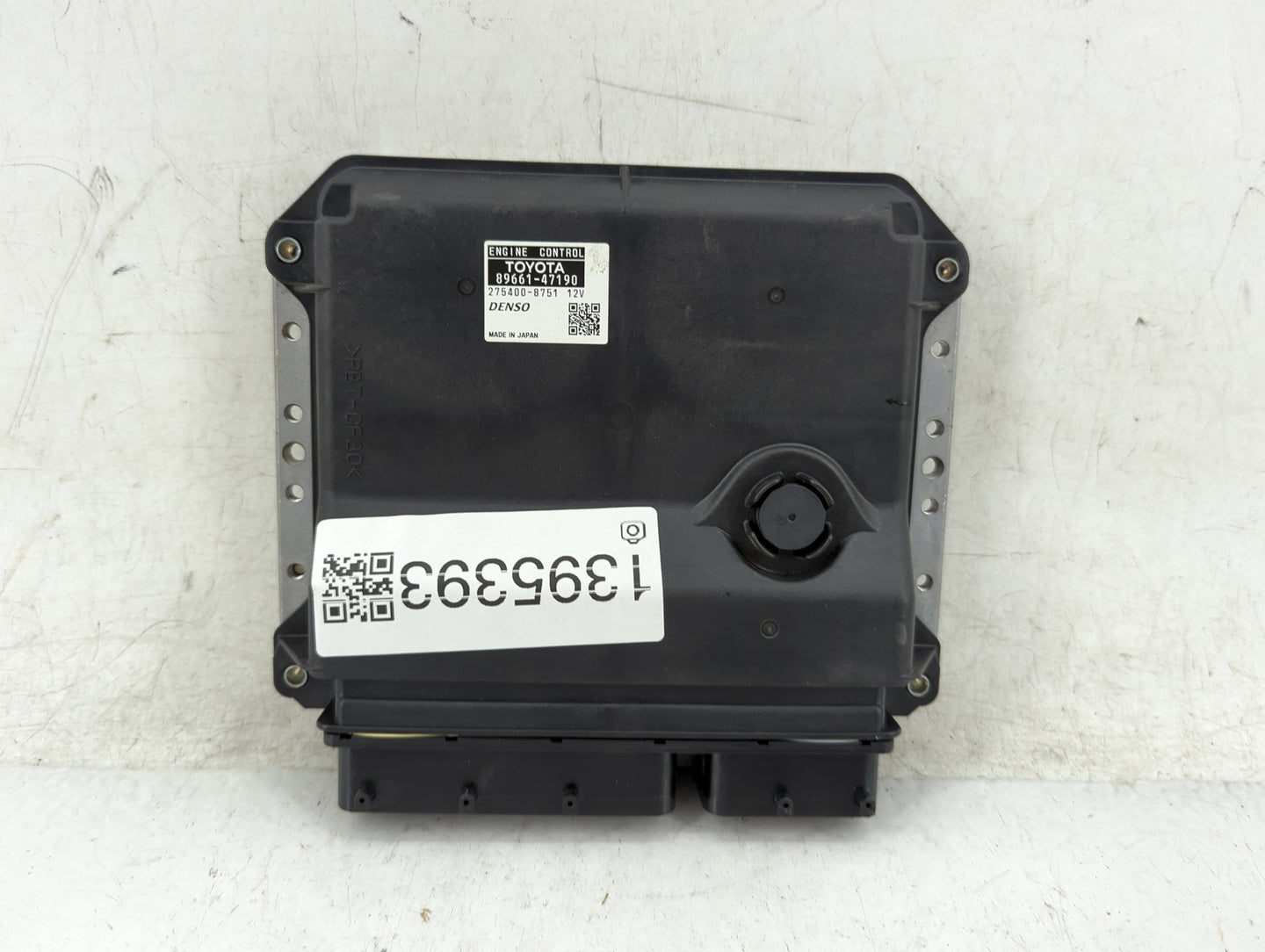 2012-2013 Toyota Prius PCM Engine Control Computer ECU ECM PCU OEM P/N:89661-47190 Fits Fits 2012 2013 OEM Used Auto Parts -