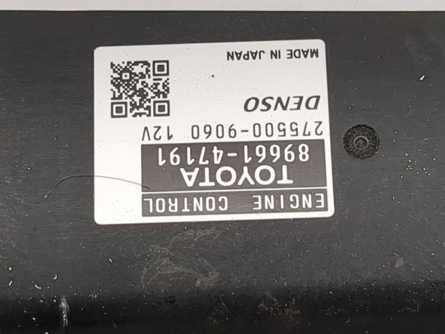 2012-2013 Toyota Prius PCM Engine Control Computer ECU ECM PCU OEM P/N:89661-47191 275500-9060 Fits Fits 2012 2013 OEM Used 
