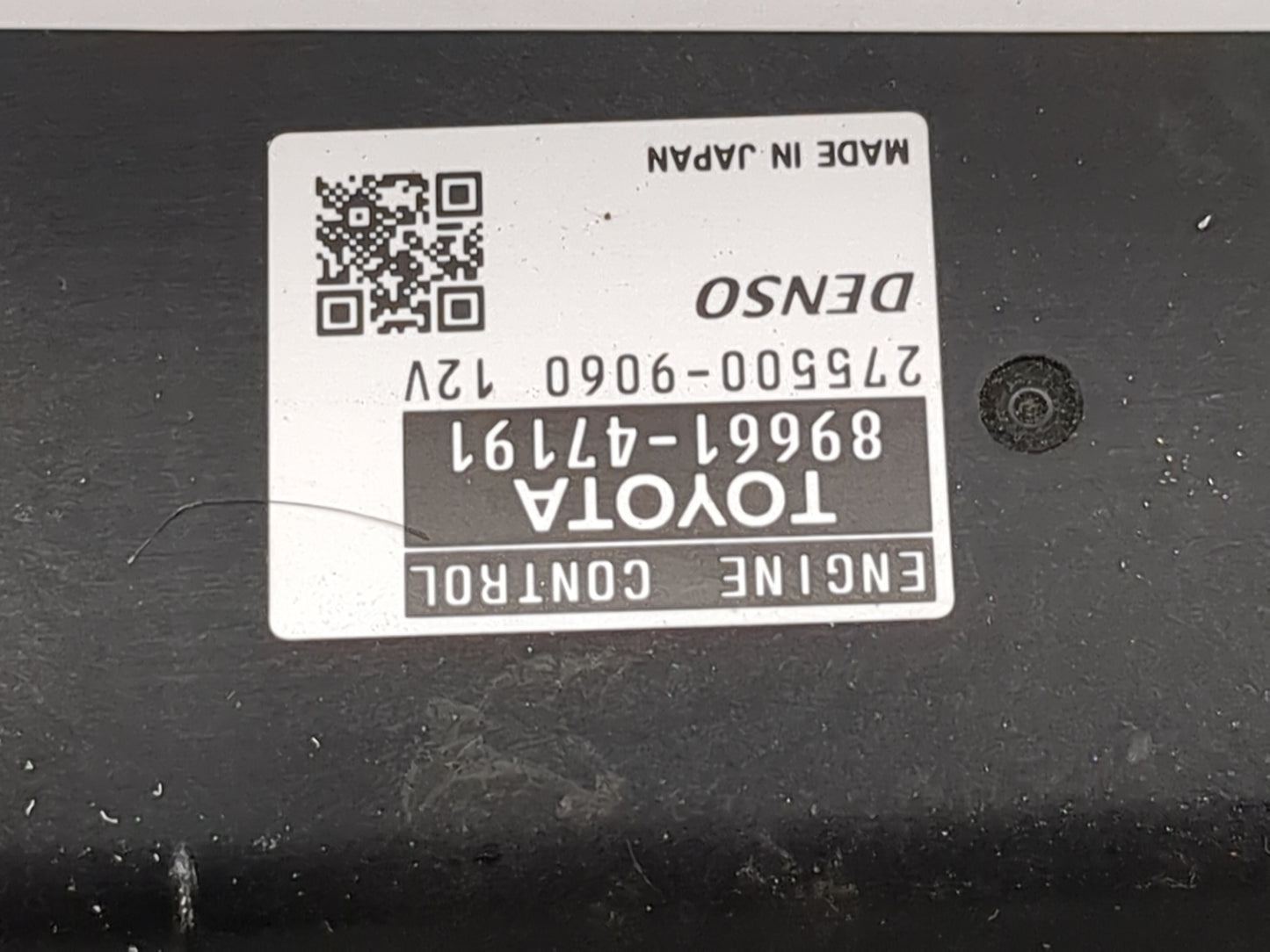 2012-2013 Toyota Prius PCM Engine Control Computer ECU ECM PCU OEM P/N:89661-47191 275500-9060 Fits Fits 2012 2013 OEM Used 