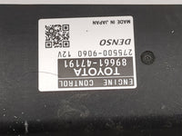 2012-2013 Toyota Prius PCM Engine Control Computer ECU ECM PCU OEM P/N:89661-47191 275500-9060 Fits Fits 2012 2013 OEM Used 