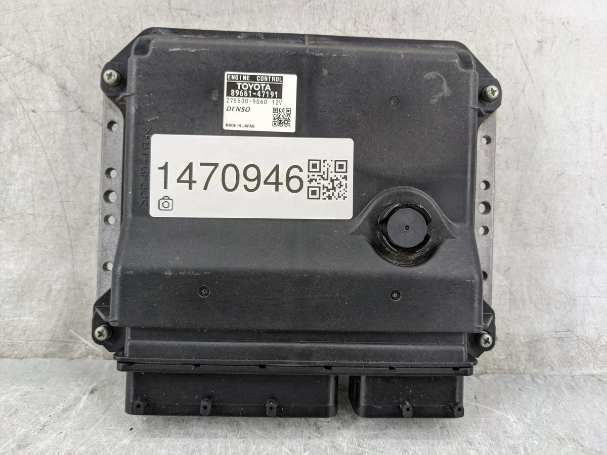 2012-2013 Toyota Prius PCM Engine Control Computer ECU ECM PCU OEM P/N:89661-47191 275500-9060 Fits 2012 2013 OEM Used Auto 