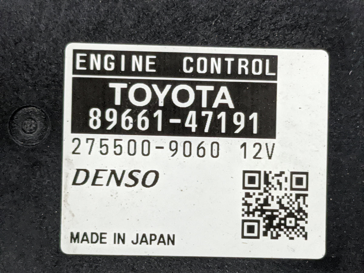 2012-2013 Toyota Prius PCM Engine Control Computer ECU ECM PCU OEM P/N:89661-47191 275500-9060 Fits 2012 2013 OEM Used Auto 