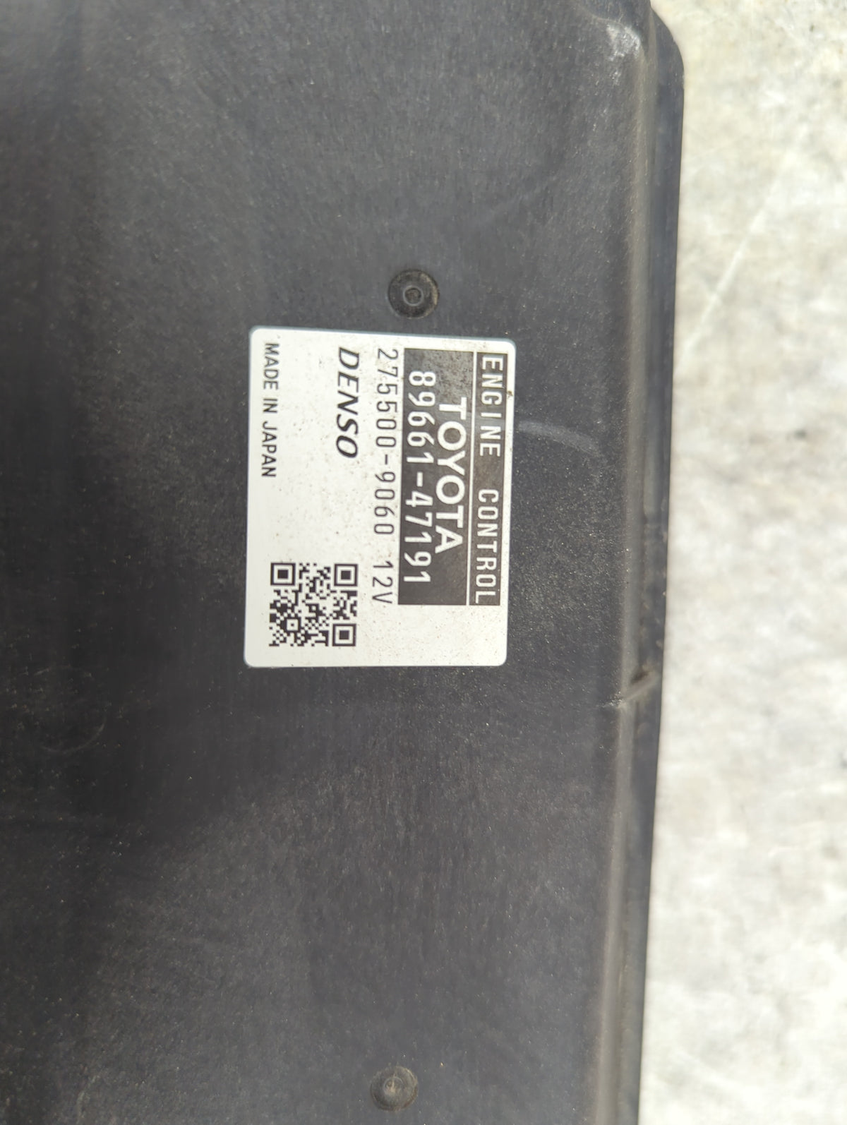 2012-2013 Toyota Prius PCM Engine Control Computer ECU ECM PCU OEM P/N:89661-47191 275500-9060 Fits 2012 2013 OEM Used Auto 