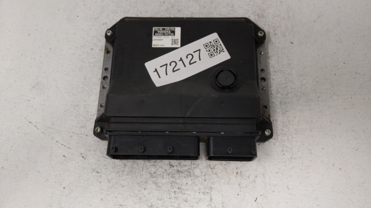 2012-2013 Toyota Prius PCM Engine Control Computer ECU ECM PCU OEM P/N:89661-47190 89661-47191 Fits Fits 2012 2013 OEM Used 