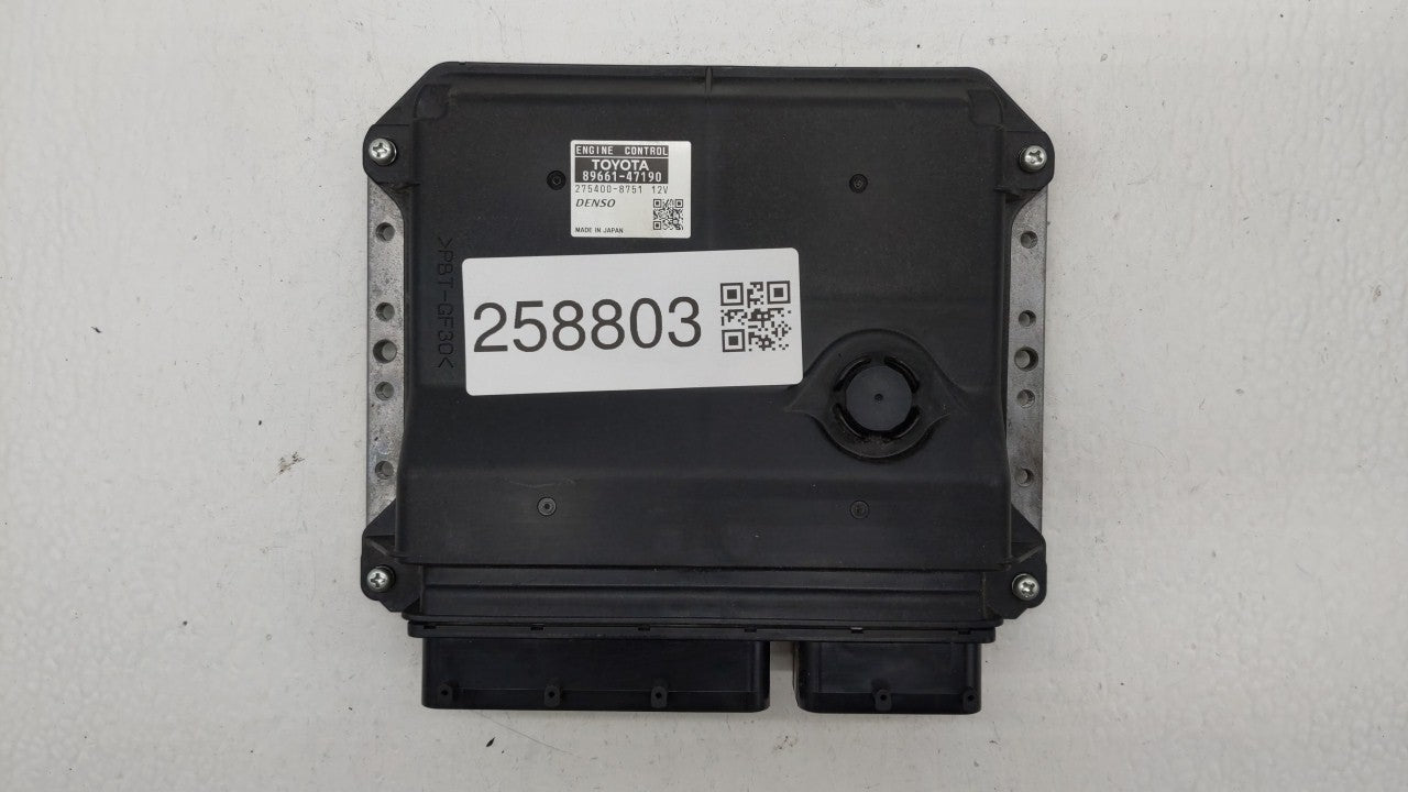 2012-2013 Toyota Prius PCM Engine Control Computer ECU ECM PCU OEM P/N:89661-47190 89661-47191 Fits Fits 2012 2013 OEM Used 
