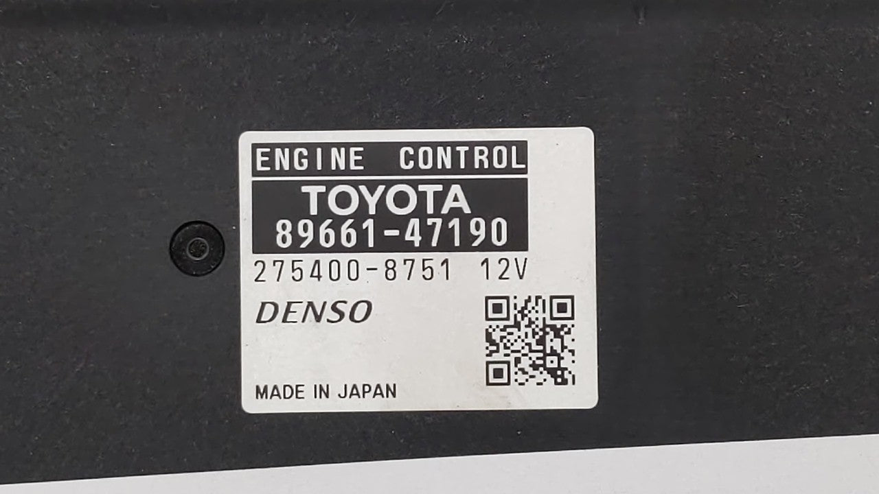 2012-2013 Toyota Prius PCM Engine Control Computer ECU ECM PCU OEM P/N:89661-47190 89661-47191 Fits Fits 2012 2013 OEM Used 