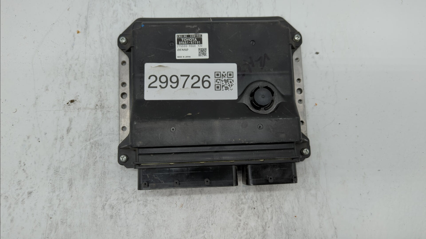 2012-2013 Toyota Prius PCM Engine Control Computer ECU ECM PCU OEM P/N:89661-47191 89661-47190 Fits Fits 2012 2013 OEM Used 