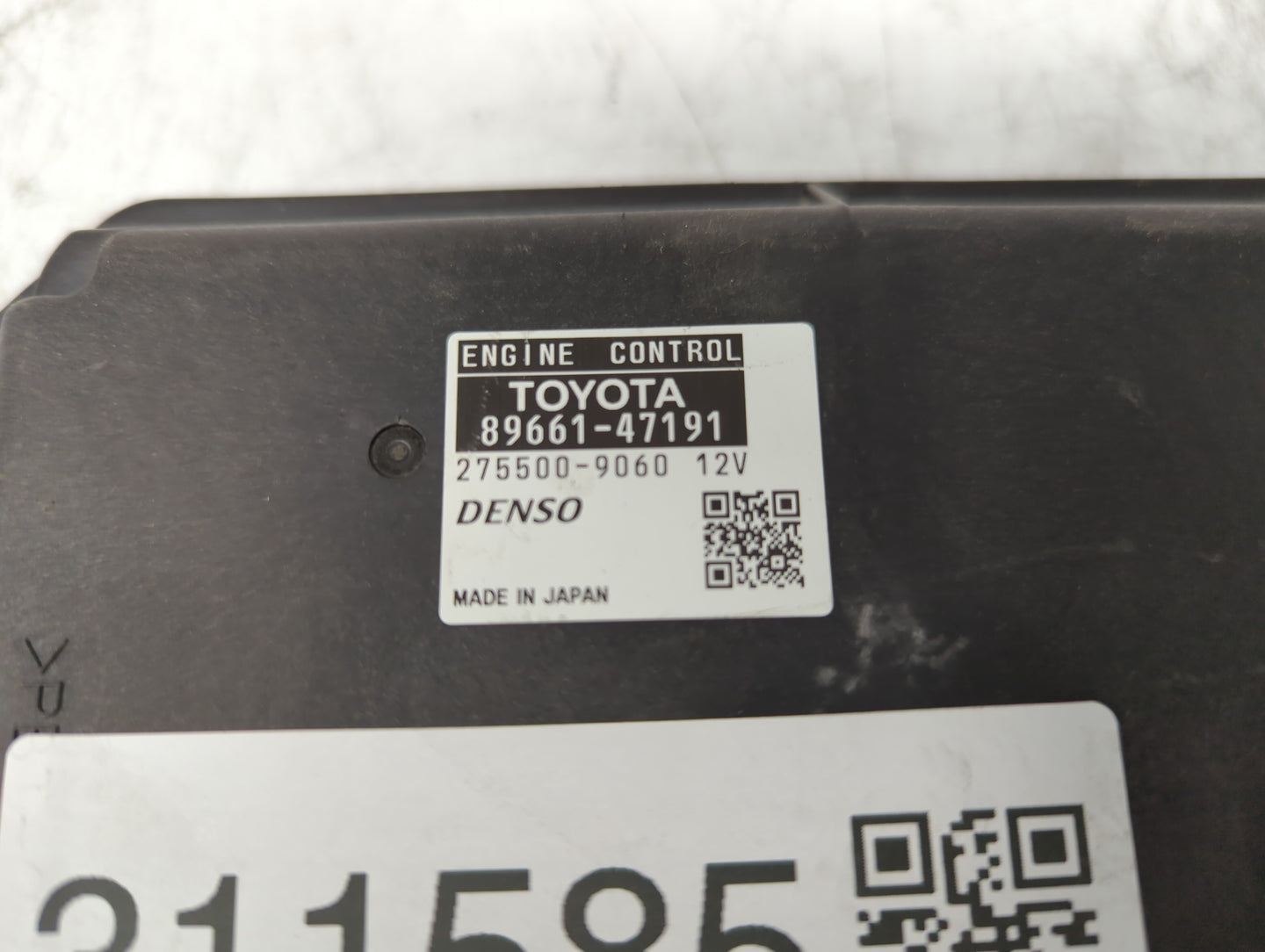 2012-2013 Toyota Prius PCM Engine Control Computer ECU ECM PCU OEM P/N:89661-47191 89661-47190 Fits Fits 2012 2013 OEM Used 