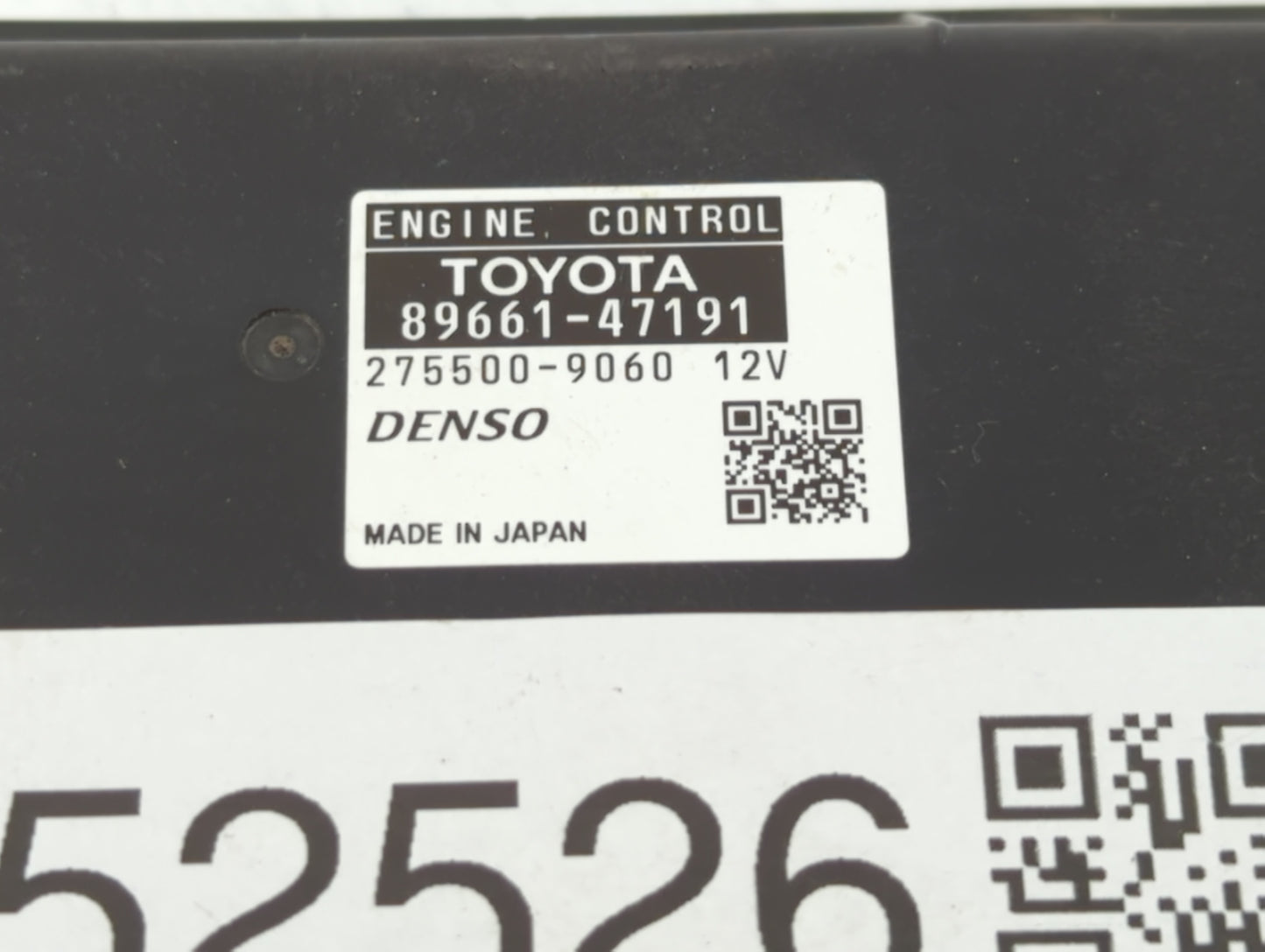 2012-2013 Toyota Prius PCM Engine Control Computer ECU ECM PCU OEM P/N:89661-47191 89661-47190 Fits Fits 2012 2013 OEM Used 