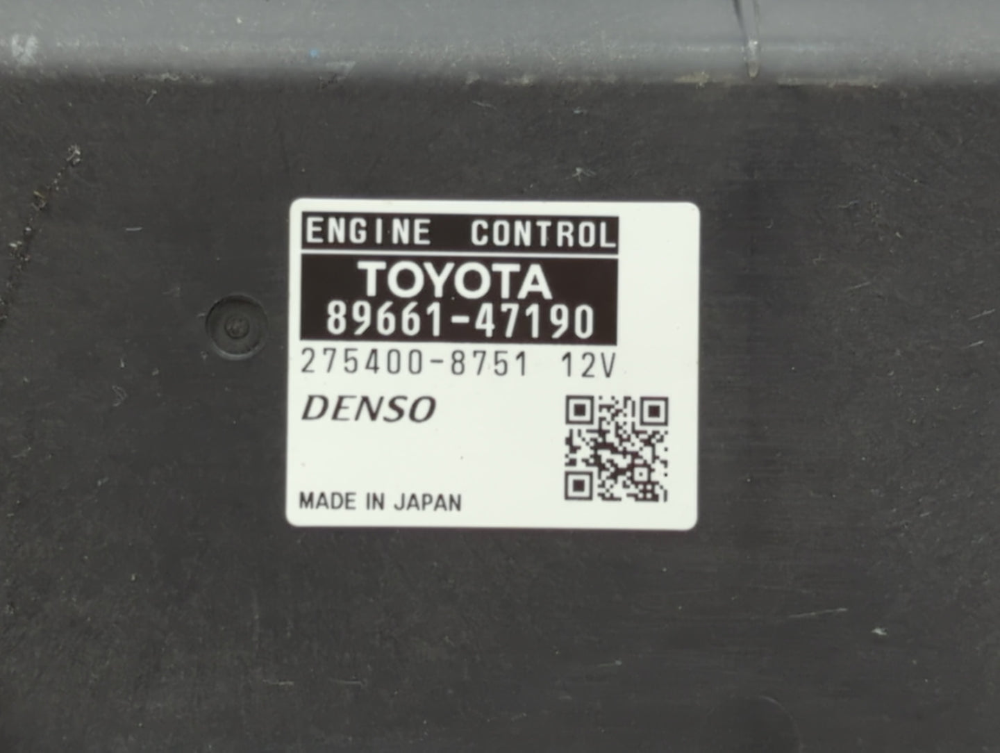 2012-2013 Toyota Prius PCM Engine Control Computer ECU ECM PCU OEM P/N:89661-47191 89661-47190 Fits Fits 2012 2013 OEM Used 