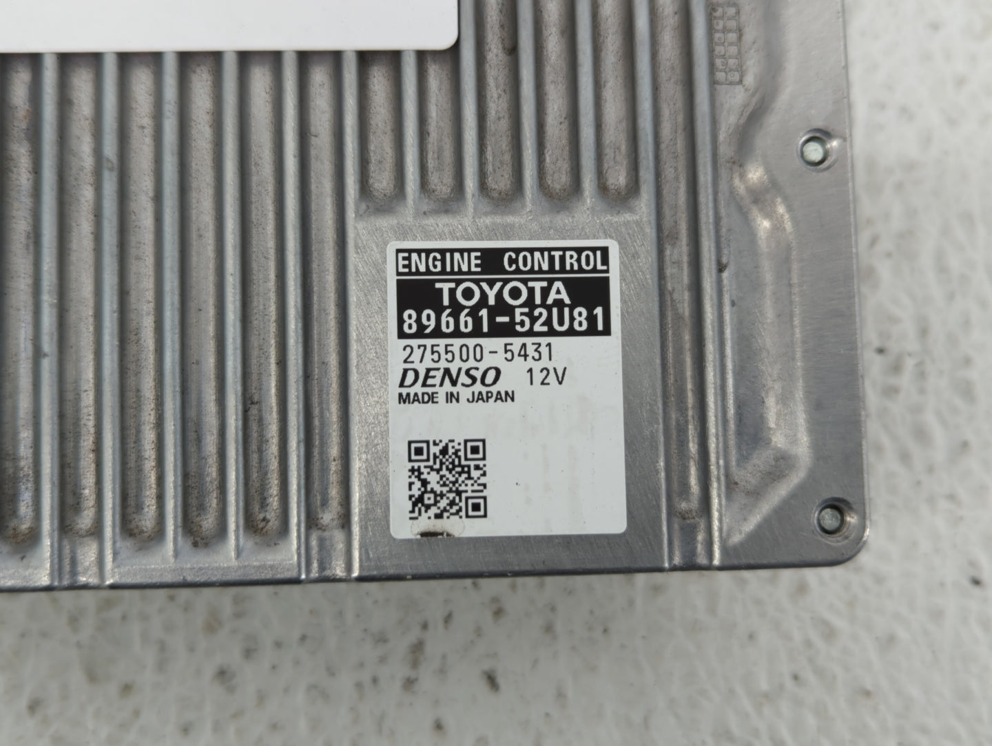 2012-2013 Toyota Prius PCM Engine Control Computer ECU ECM PCU OEM P/N:89661-52U81 Fits Fits 2012 2013 OEM Used Auto Parts -