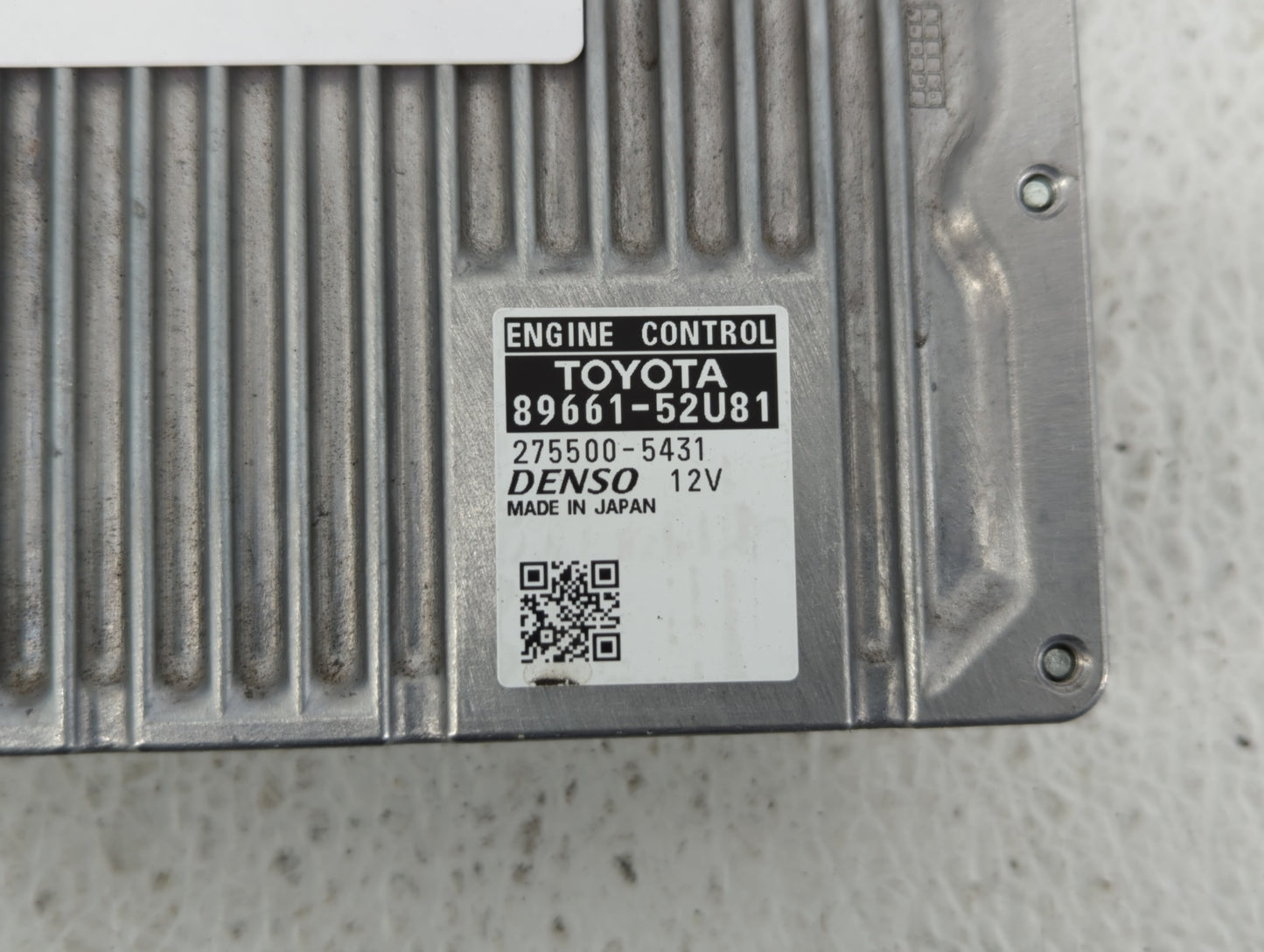 2012-2013 Toyota Prius PCM Engine Control Computer ECU ECM PCU OEM P/N:89661-52U81 Fits Fits 2012 2013 OEM Used Auto Parts -
