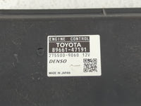 2012-2013 Toyota Prius PCM Engine Control Computer ECU ECM PCU OEM P/N:89661-47191 89661-47190 Fits Fits 2012 2013 OEM Used 