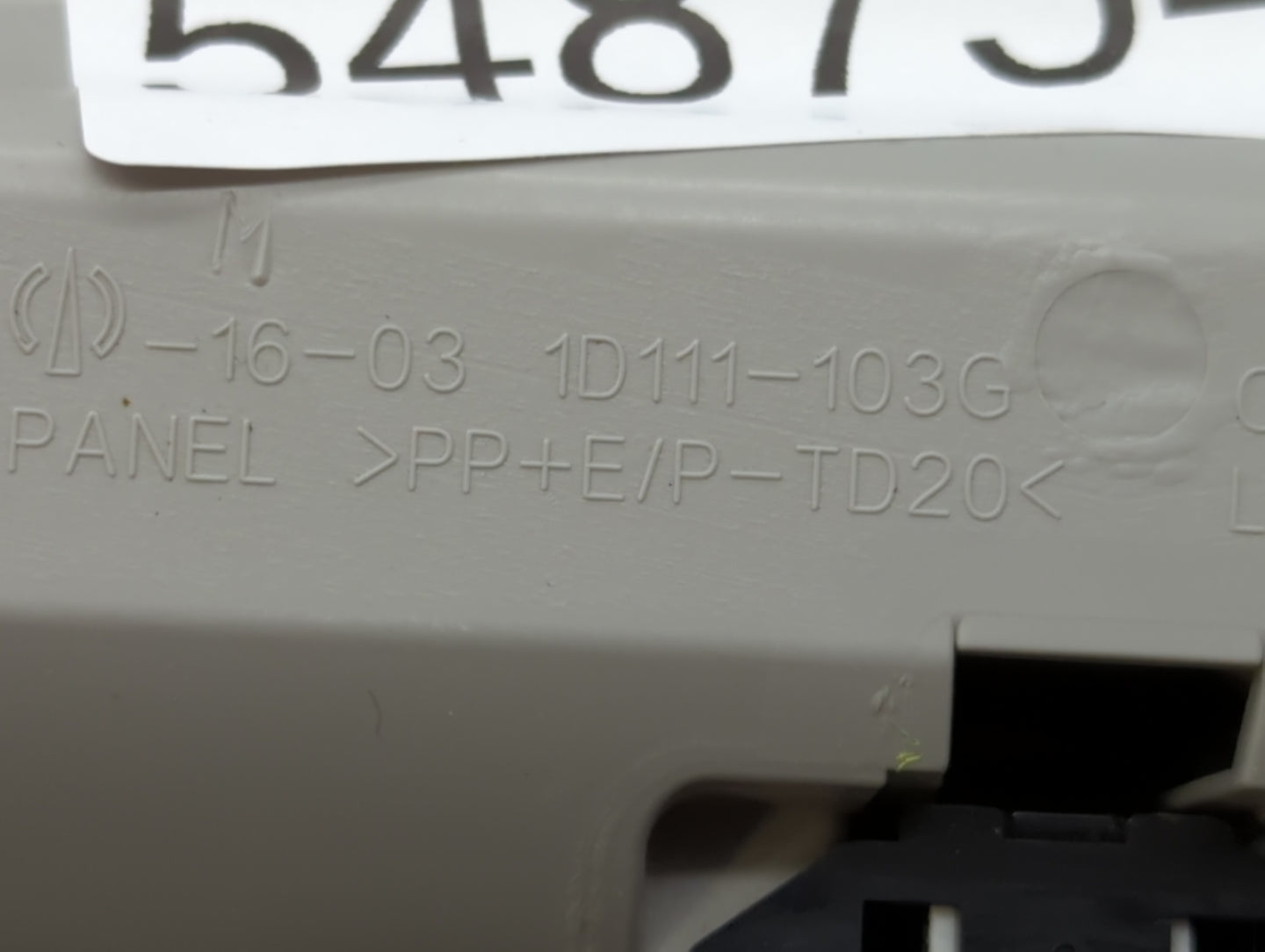 2013 Toyota Prius Overhead Roof Console - Oemusedautoparts1.com