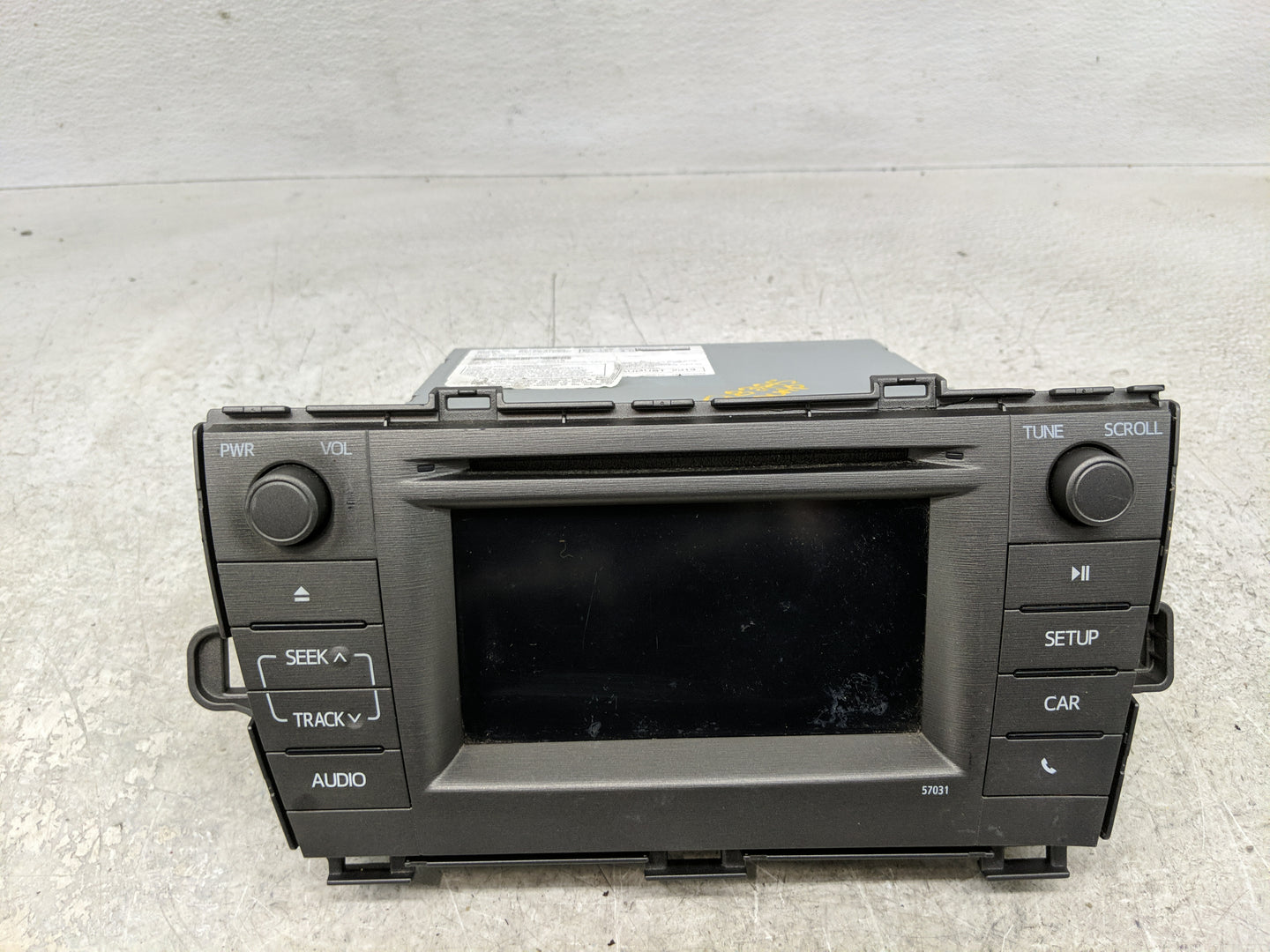 2012-2015 Toyota Prius Radio AM FM Cd Player Receiver Replacement P/N:86140-47050 Fits Fits 2012 2013 2014 2015 OEM Used Aut