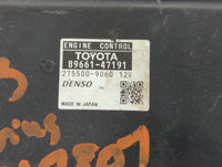 2012-2013 Toyota Prius PCM Engine Control Computer ECU ECM PCU OEM P/N:89661-47191 Fits Fits 2012 2013 OEM Used Auto Parts -