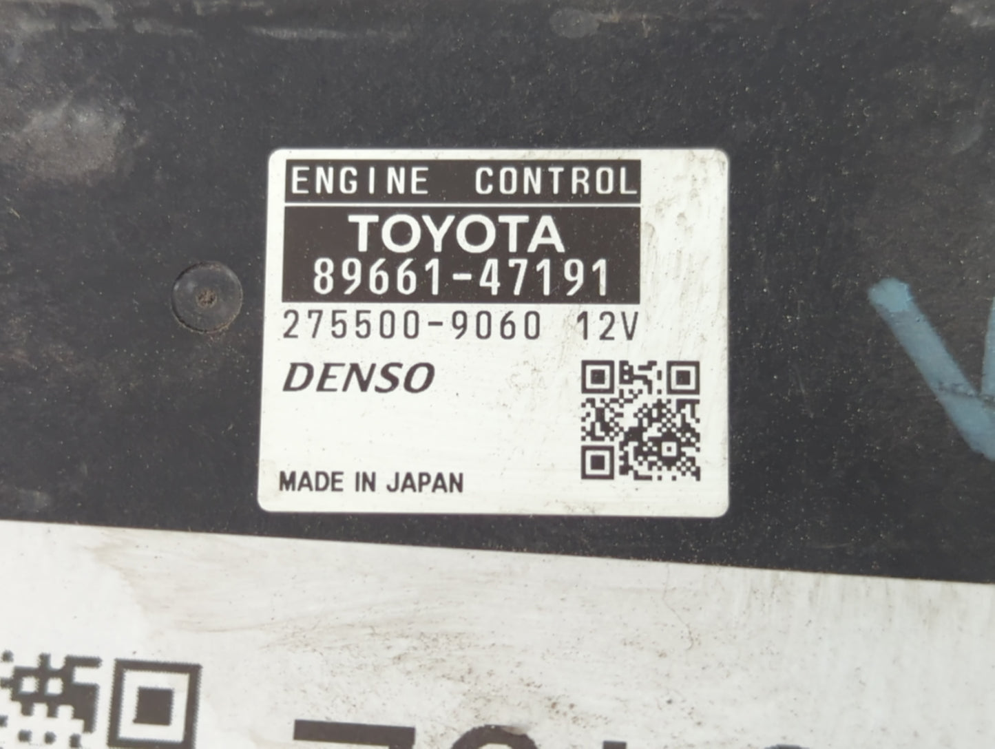 2012-2013 Toyota Prius PCM Engine Control Computer ECU ECM PCU OEM P/N:275500-9060 89661-47191 Fits Fits 2012 2013 OEM Used 