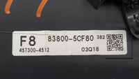 2012-2013 Toyota Prius C Instrument Cluster Speedometer Gauges P/N:83800-5CF80 Fits Fits 2012 2013 OEM Used Auto Parts - Oem