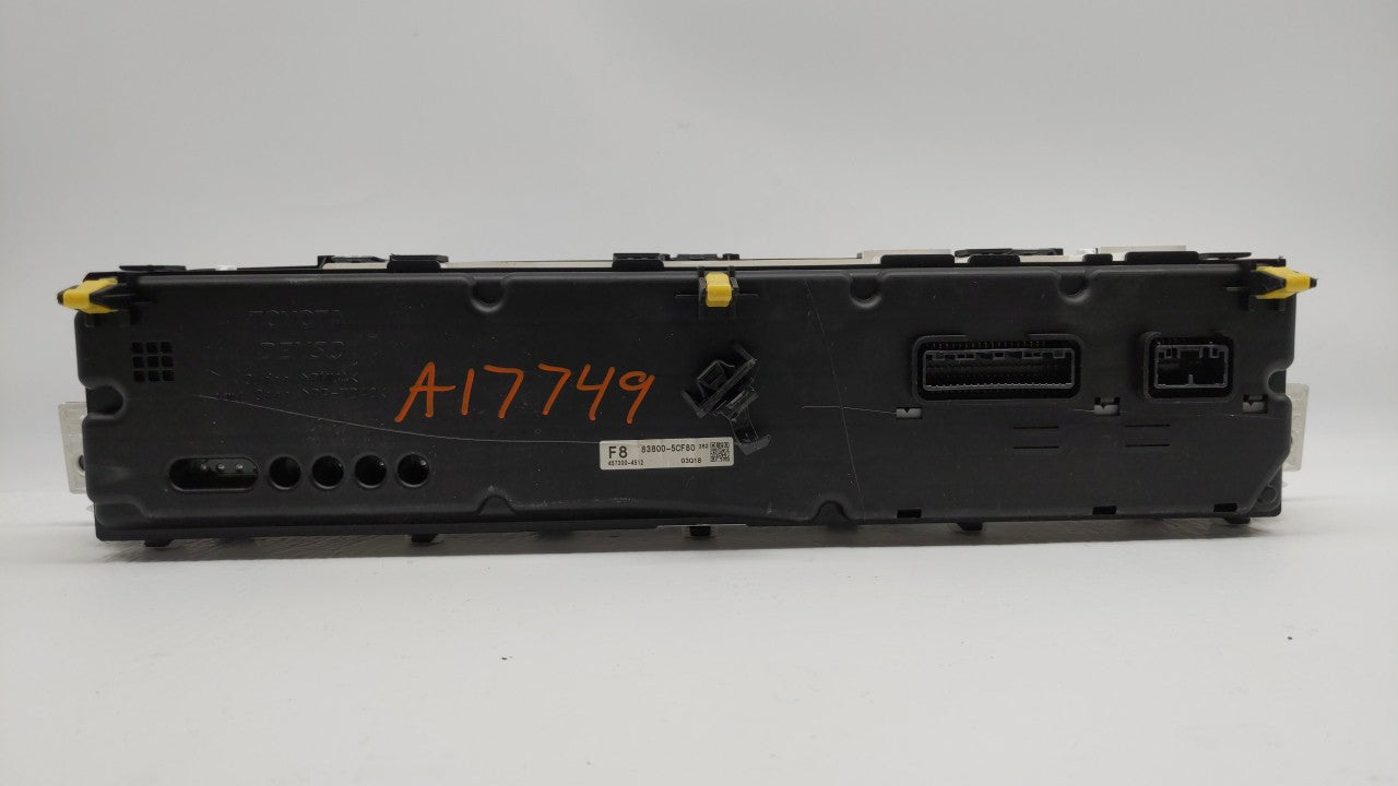 2012-2013 Toyota Prius C Instrument Cluster Speedometer Gauges P/N:83800-5CF80 Fits Fits 2012 2013 OEM Used Auto Parts - Oem