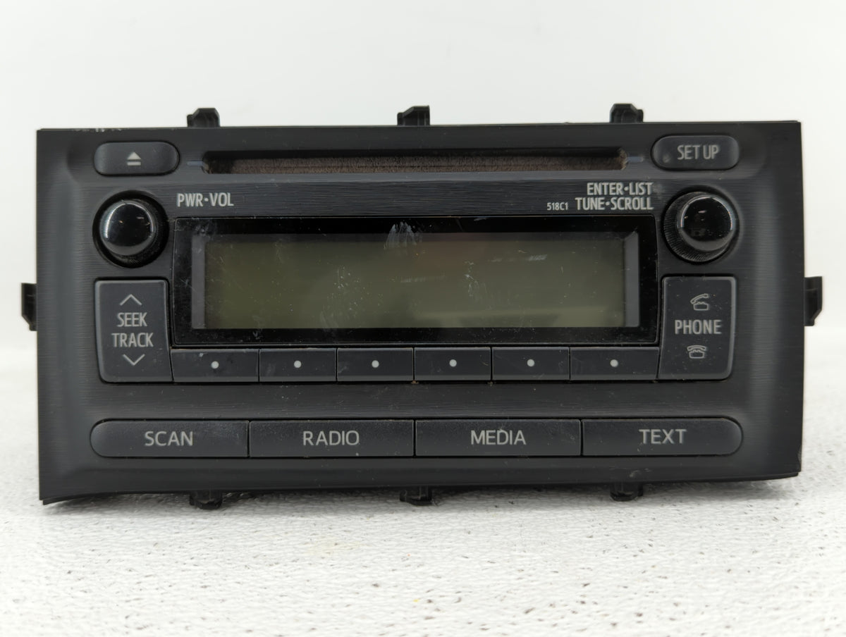 2012-2014 Toyota Prius C Radio AM FM Cd Player Receiver Replacement P/N:86120-52D10 Fits 2012 2013 2014 OEM Used Auto Parts 