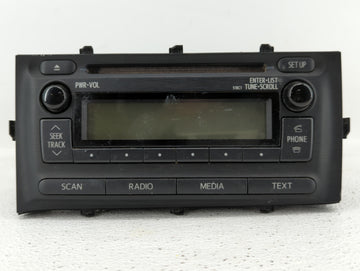 2012-2014 Toyota Prius C Radio AM FM Cd Player Receiver Replacement P/N:86120-52D10 Fits Fits 2012 2013 2014 OEM Used Auto P
