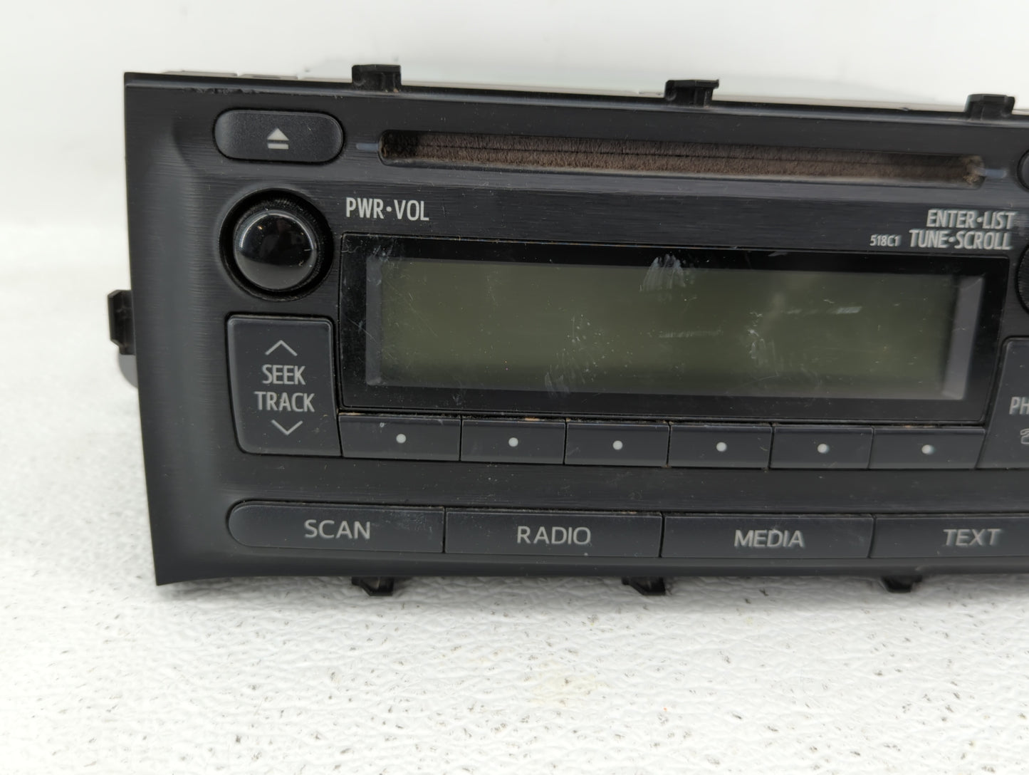 2012-2014 Toyota Prius C Radio AM FM Cd Player Receiver Replacement P/N:86120-52D10 Fits Fits 2012 2013 2014 OEM Used Auto P