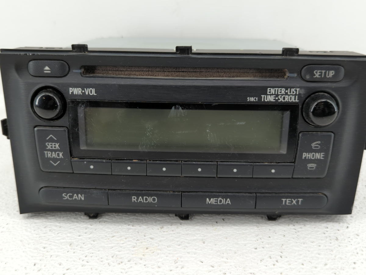 2012-2014 Toyota Prius C Radio AM FM Cd Player Receiver Replacement P/N:86120-52D10 Fits 2012 2013 2014 OEM Used Auto Parts 