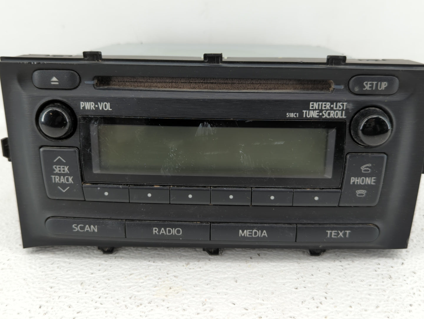 2012-2014 Toyota Prius C Radio AM FM Cd Player Receiver Replacement P/N:86120-52D10 Fits Fits 2012 2013 2014 OEM Used Auto P