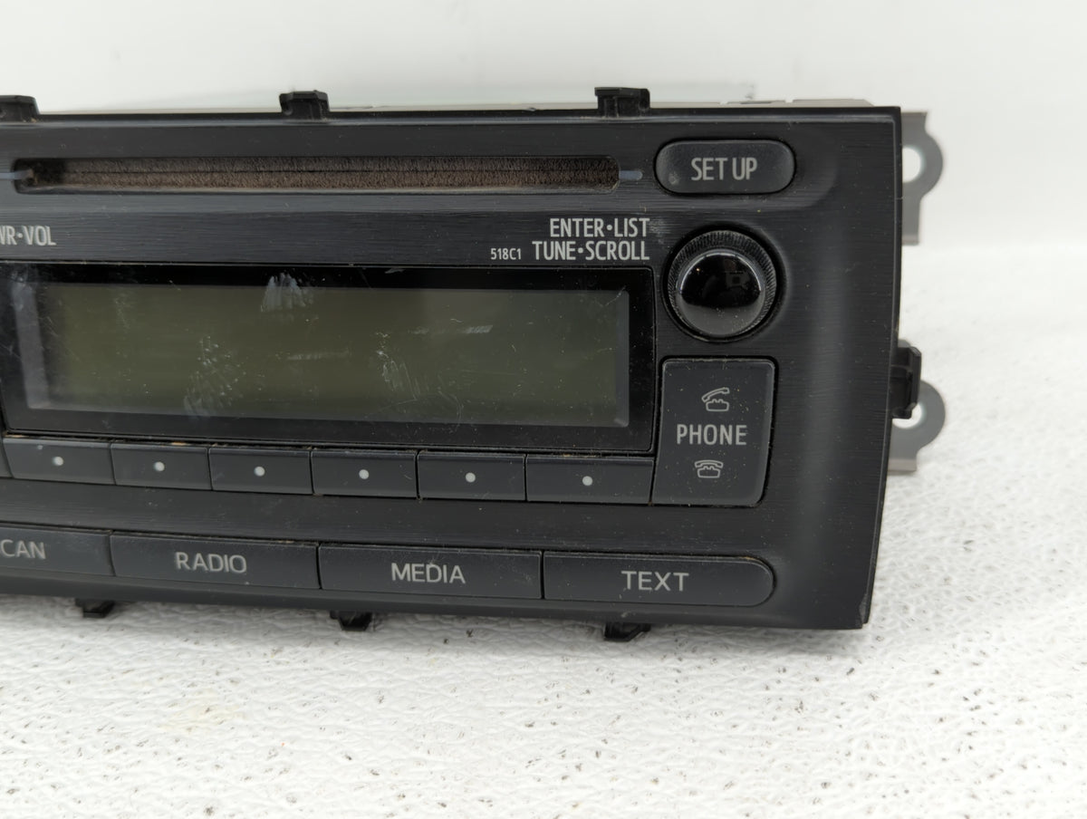 2012-2014 Toyota Prius C Radio AM FM Cd Player Receiver Replacement P/N:86120-52D10 Fits 2012 2013 2014 OEM Used Auto Parts 