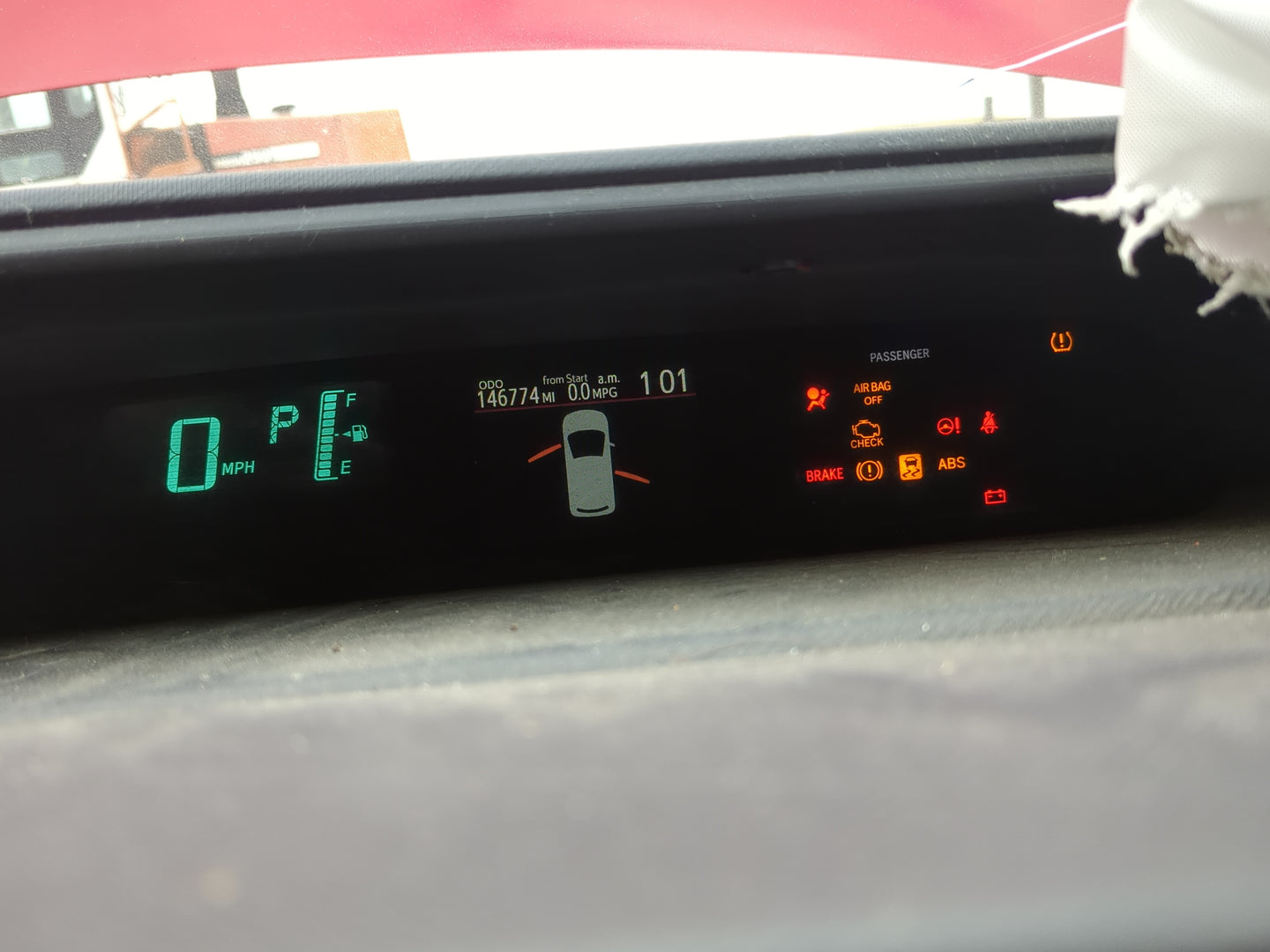 2012-2013 Toyota Prius C Instrument Cluster Speedometer Gauges Miles:147K Fits Fits 2012 2013 OEM Used Auto Parts - Oemuseda