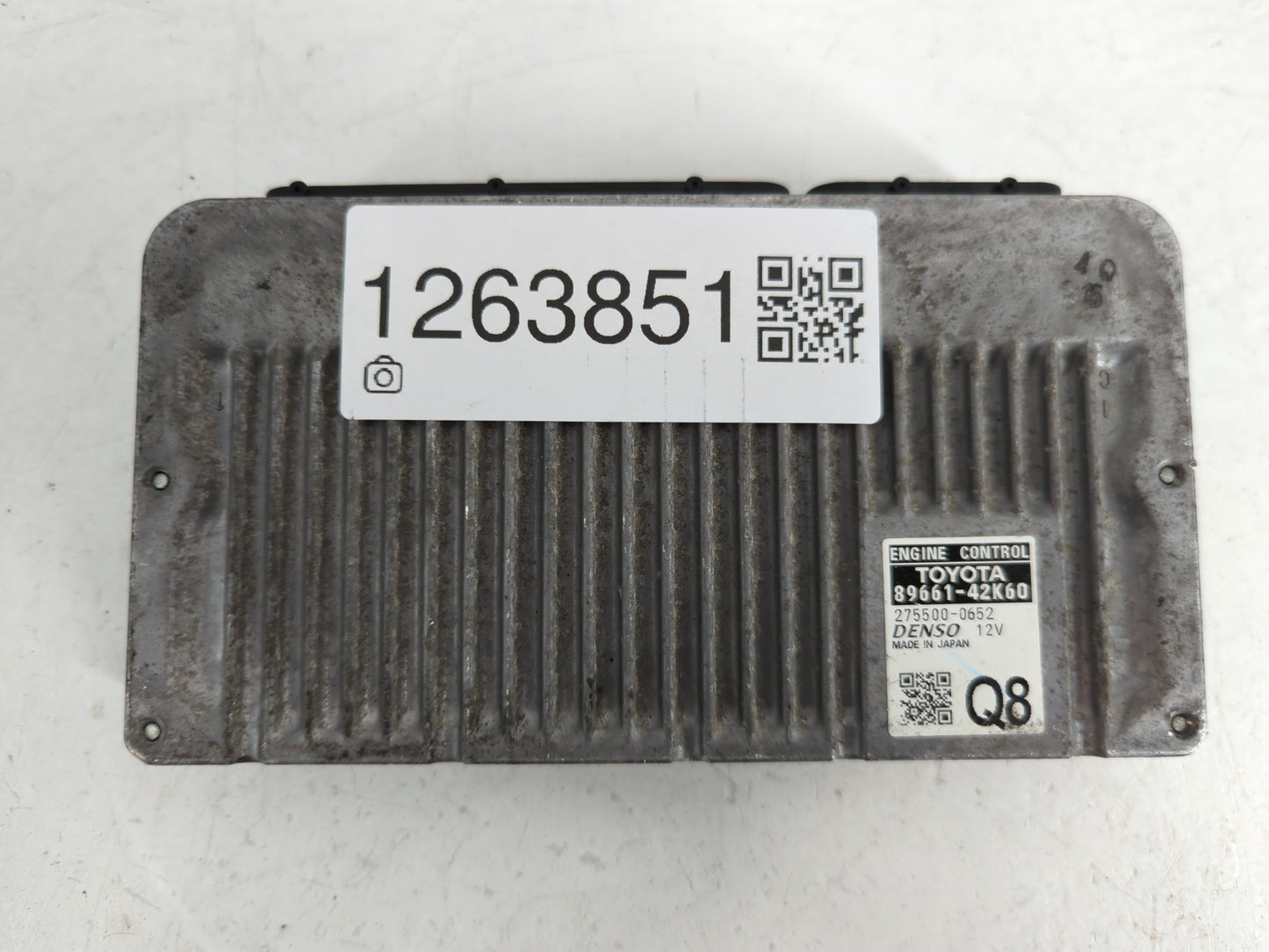2013 Toyota Rav4 PCM Engine Control Computer ECU ECM PCU OEM P/N:275500-0652 89661-42K60 Fits OEM Used Auto Parts - Oemuseda