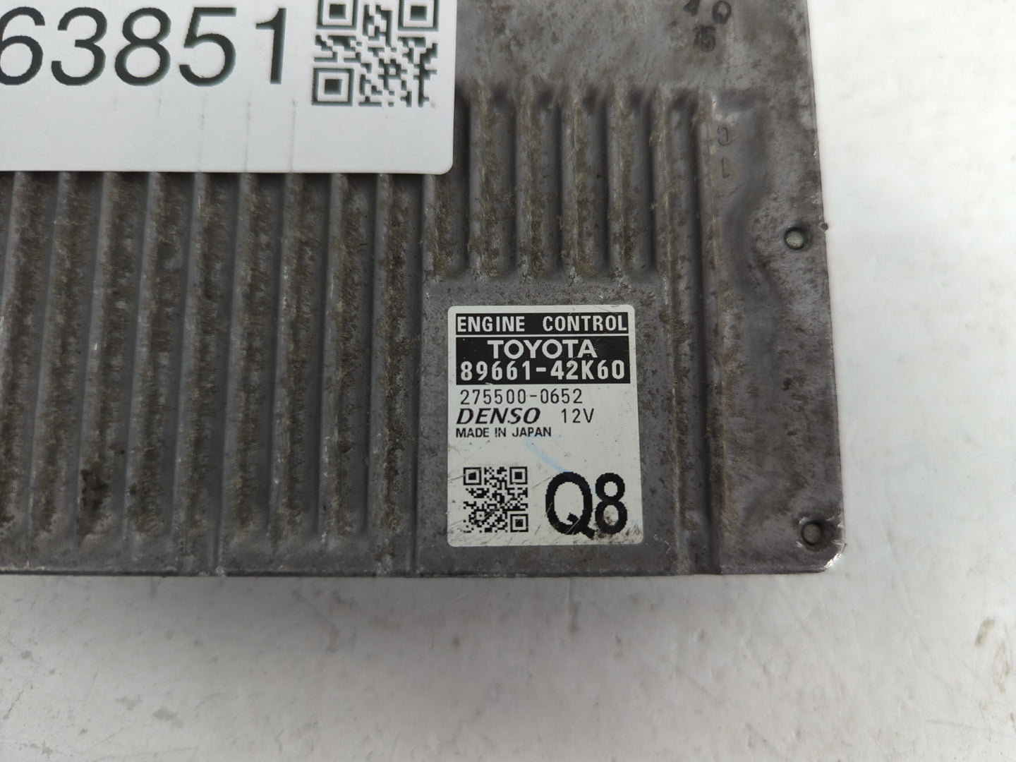 2013 Toyota Rav4 PCM Engine Control Computer ECU ECM PCU OEM P/N:275500-0652 89661-42K60 Fits OEM Used Auto Parts - Oemuseda