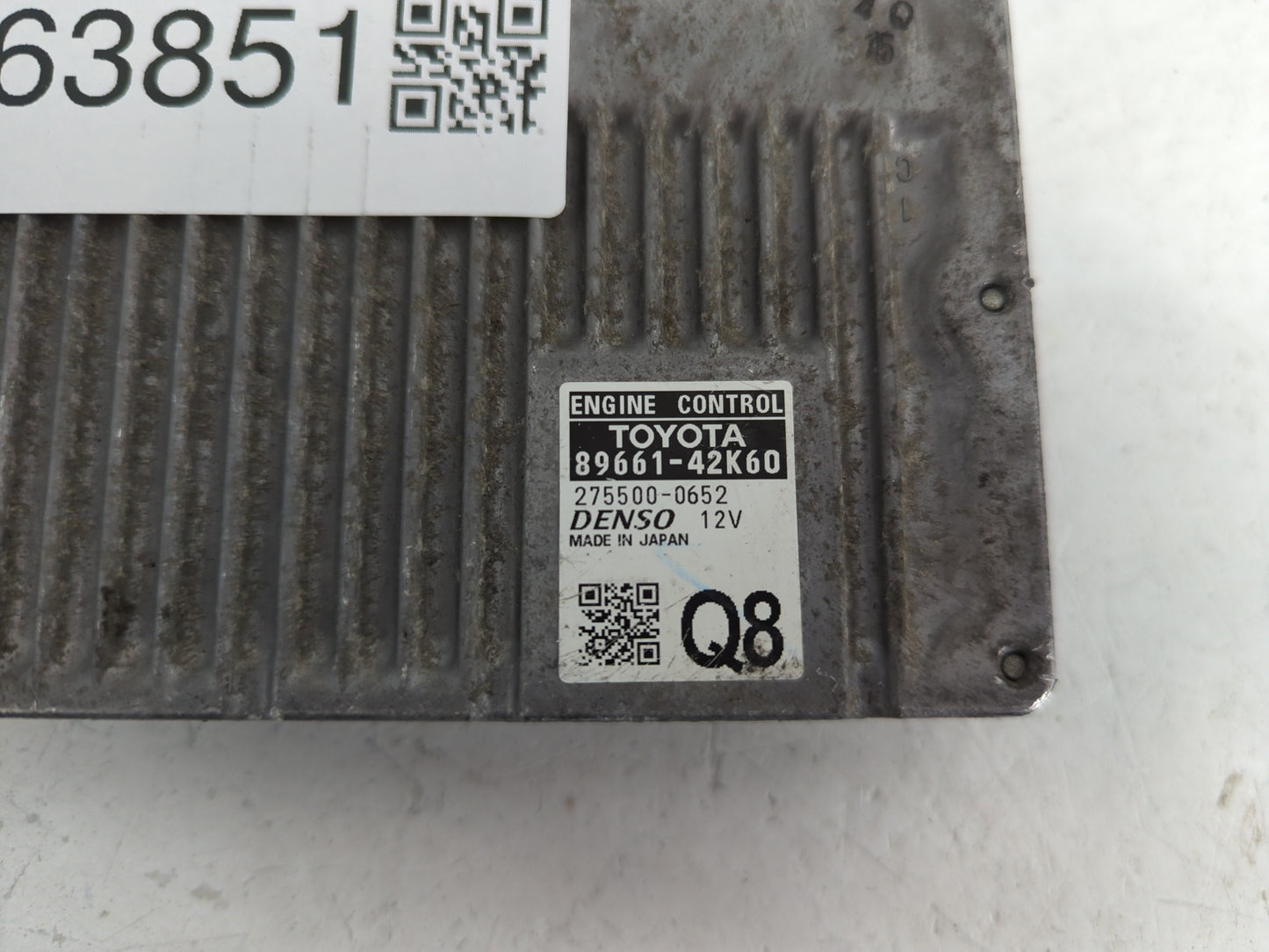 2013 Toyota Rav4 PCM Engine Control Computer ECU ECM PCU OEM P/N:275500-0652 89661-42K60 Fits OEM Used Auto Parts - Oemuseda