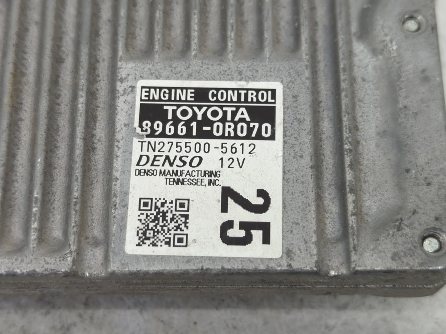 2013 Toyota Rav4 PCM Engine Control Computer ECU ECM PCU OEM P/N:TN275500-5612 89661-0R070 Fits OEM Used Auto Parts - Oemuse