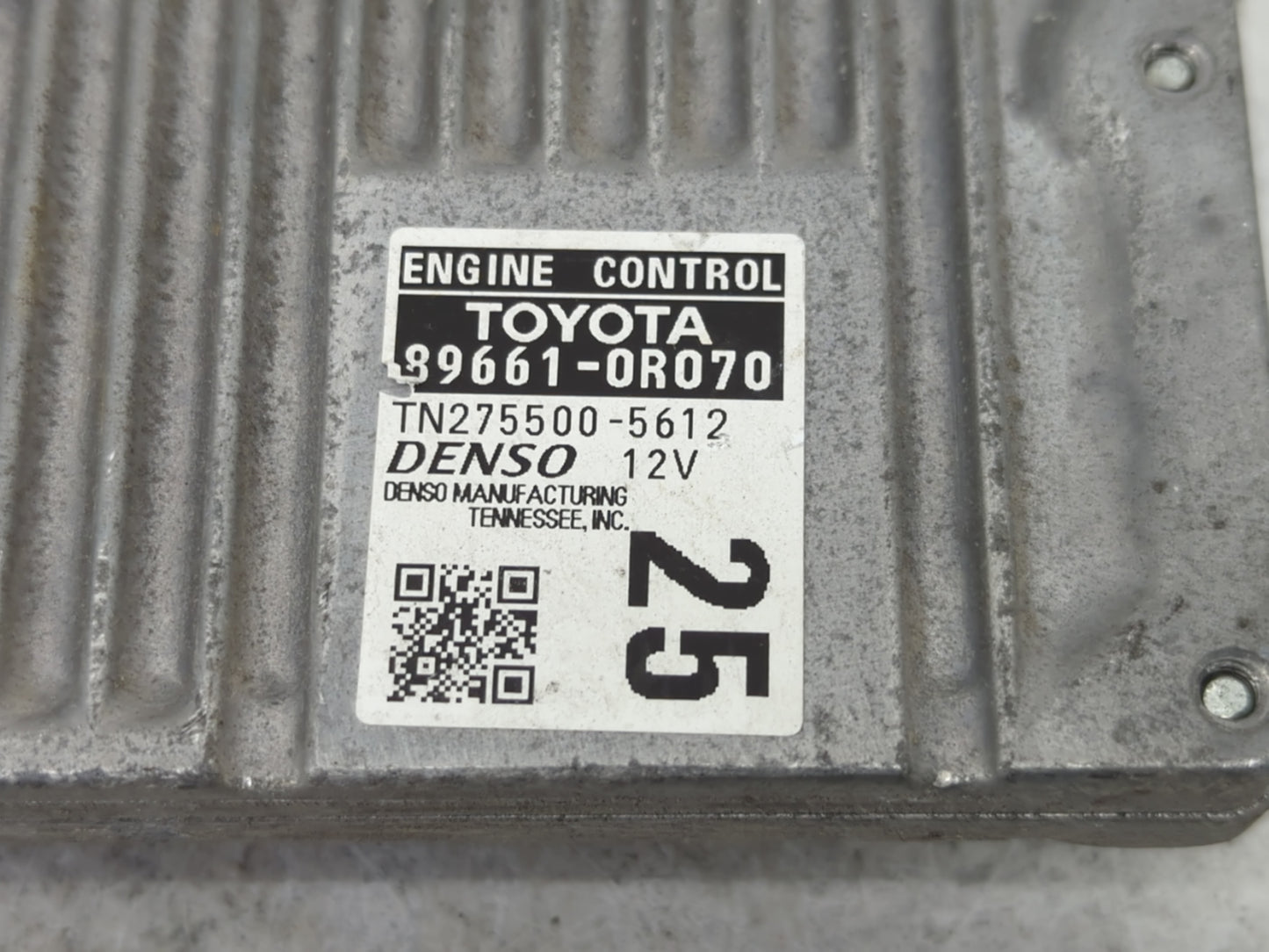2013 Toyota Rav4 PCM Engine Control Computer ECU ECM PCU OEM P/N:TN275500-5612 89661-0R070 Fits OEM Used Auto Parts - Oemuse