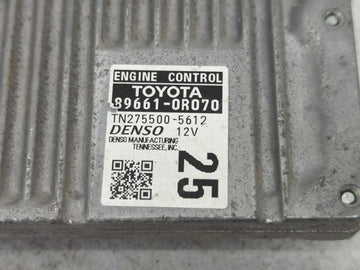 2013 Toyota Rav4 PCM Engine Control Computer ECU ECM PCU OEM P/N:TN275500-5612 89661-0R070 Fits OEM Used Auto Parts