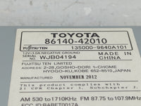 2013 Toyota Rav4 Radio AM FM Cd Player Receiver Replacement P/N:86140-42010 135000-9640A101 Fits OEM Used Auto Parts - Oemus