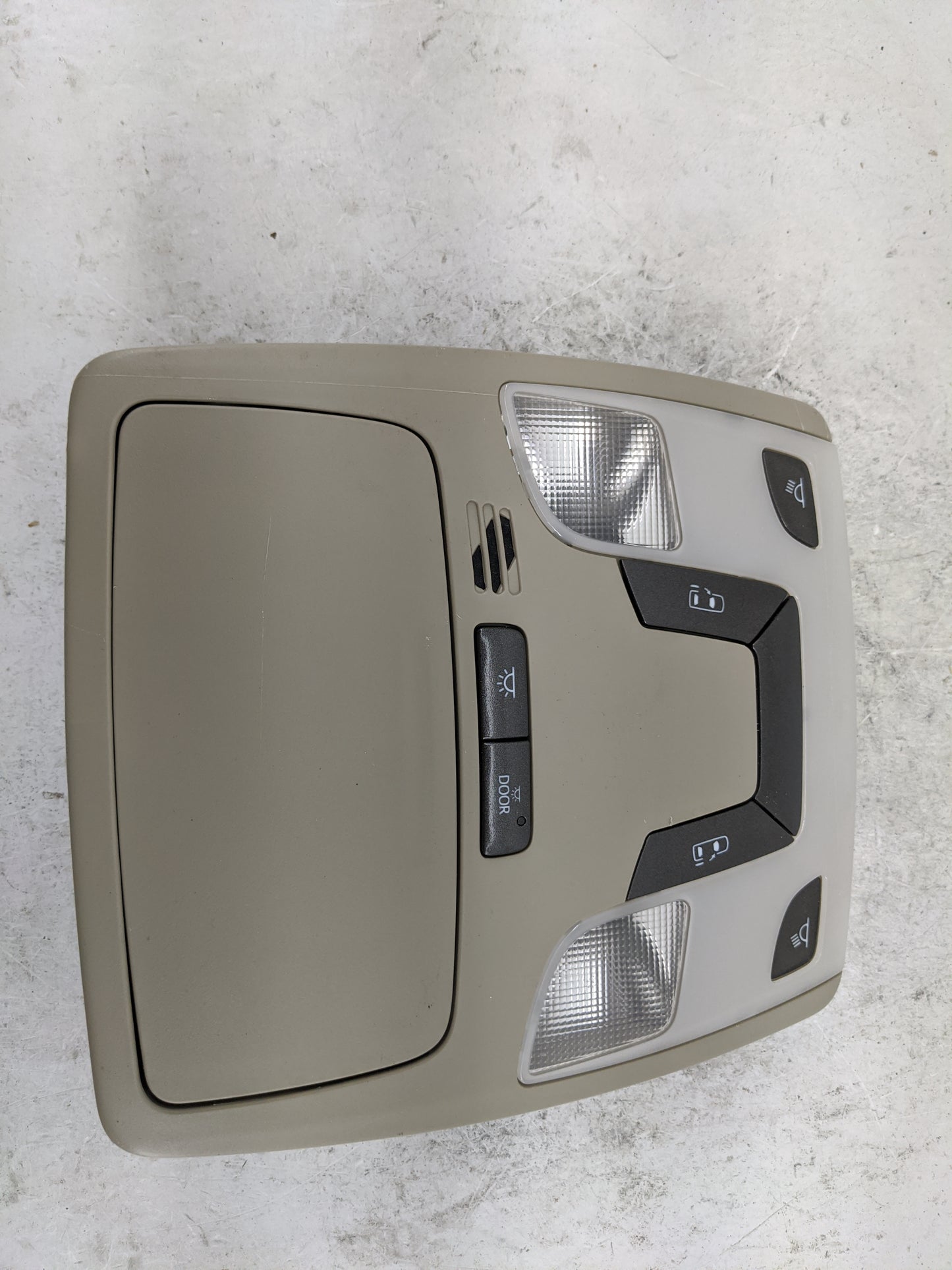 2013 Toyota Sienna Overhead Roof Console Tan 1483203 - Oemusedautoparts1.com