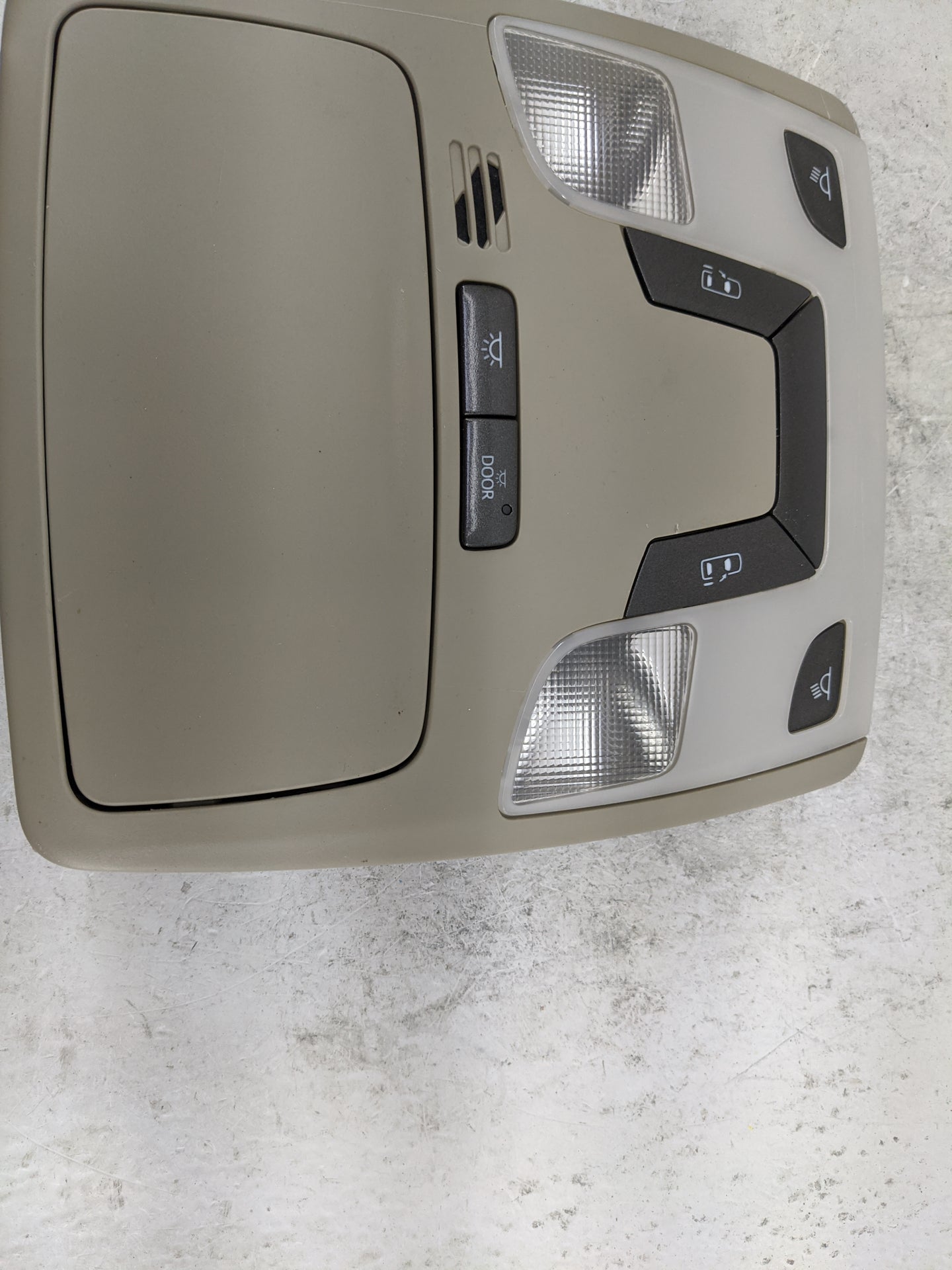 2013 Toyota Sienna Overhead Roof Console Tan 1483203 - Oemusedautoparts1.com