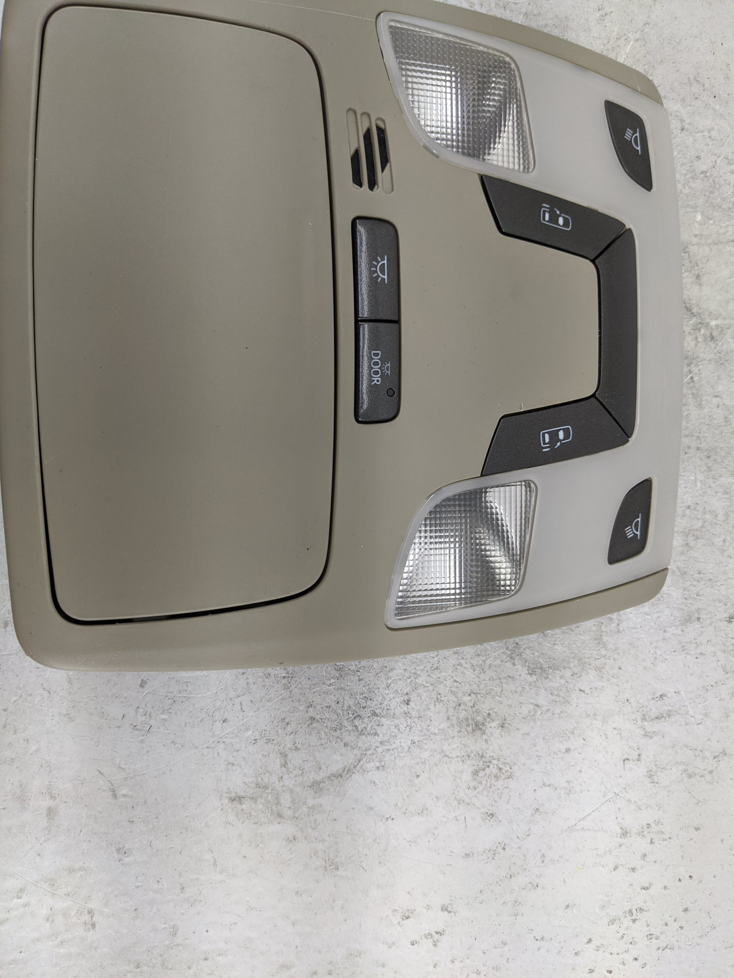 2013 Toyota Sienna Overhead Roof Console Tan 1483203 - Oemusedautoparts1.com